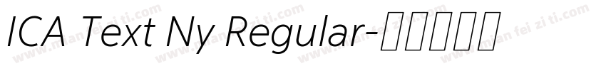 ICA Text Ny Regular字体转换